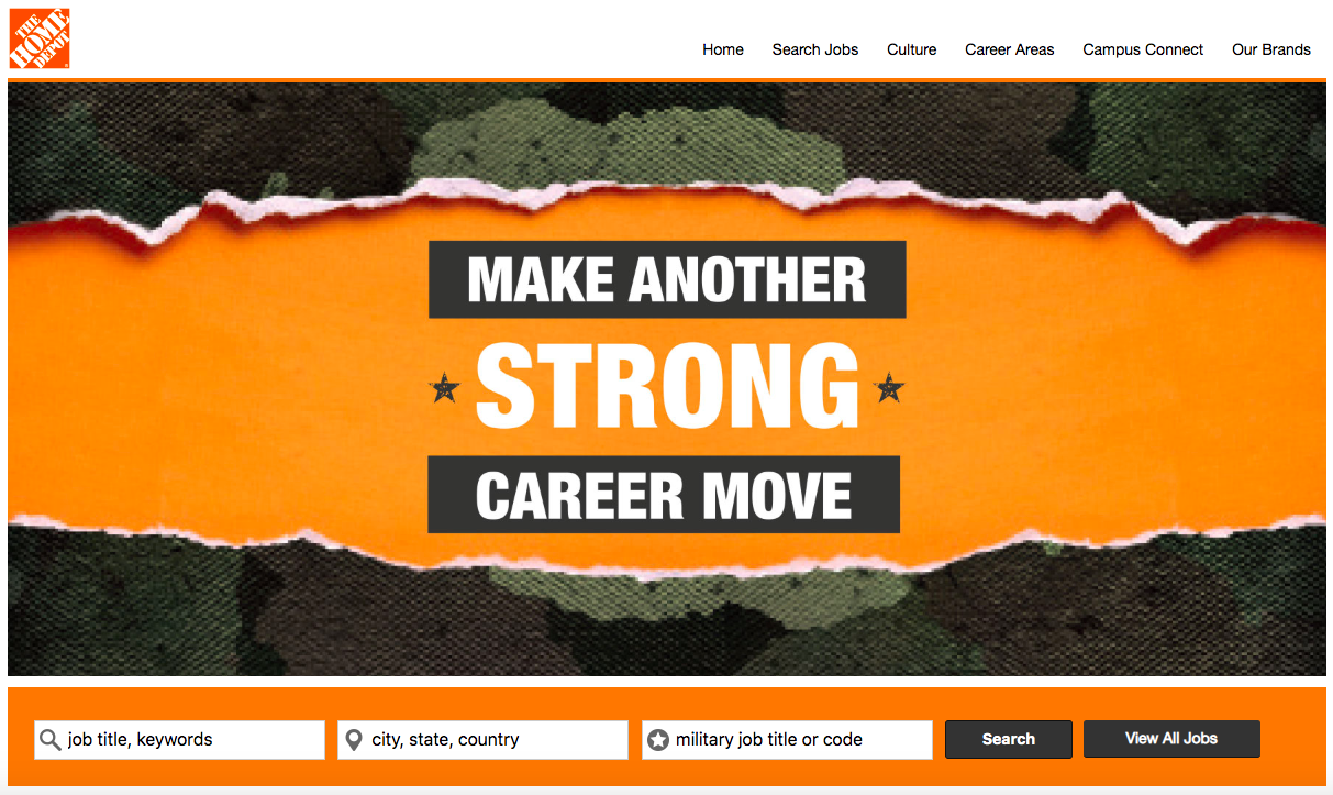 Home Depot Careers Miitary Friendly Employer Veteran Recruiting