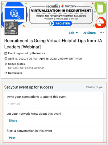 LinkedIn Events Example