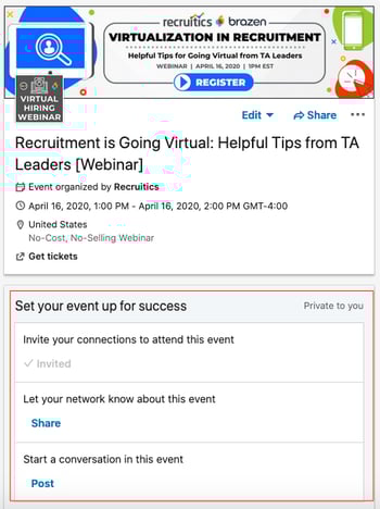 LinkedIn Events Example