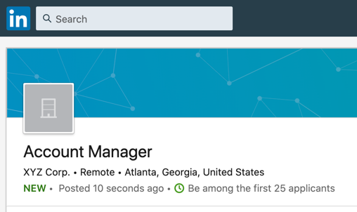 LinkedIn posting remote jobs