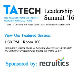 Recruitics to Reveal Job Performance Classifications at TATech Leadership Summit